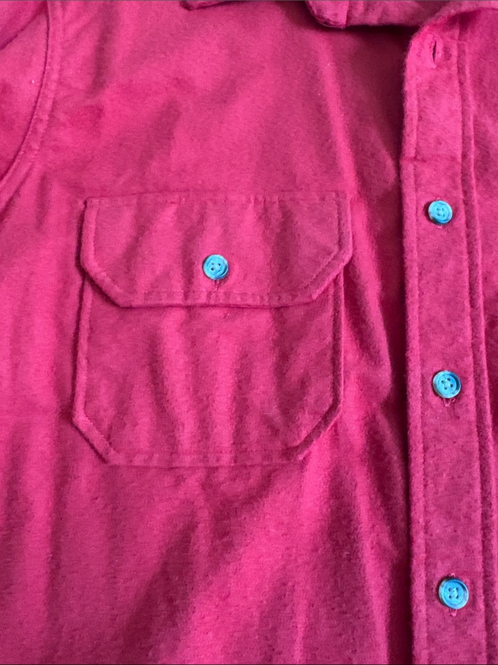 Woolrich Men's Red Long Sleeve Shirt Jacket -Large - Picture 6 of 9